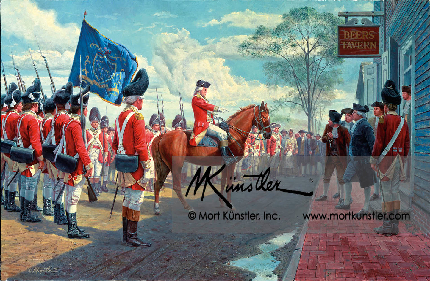 Benedict Arnold Demands the Powder House Key - limited edition print - NOT AVAILABLE