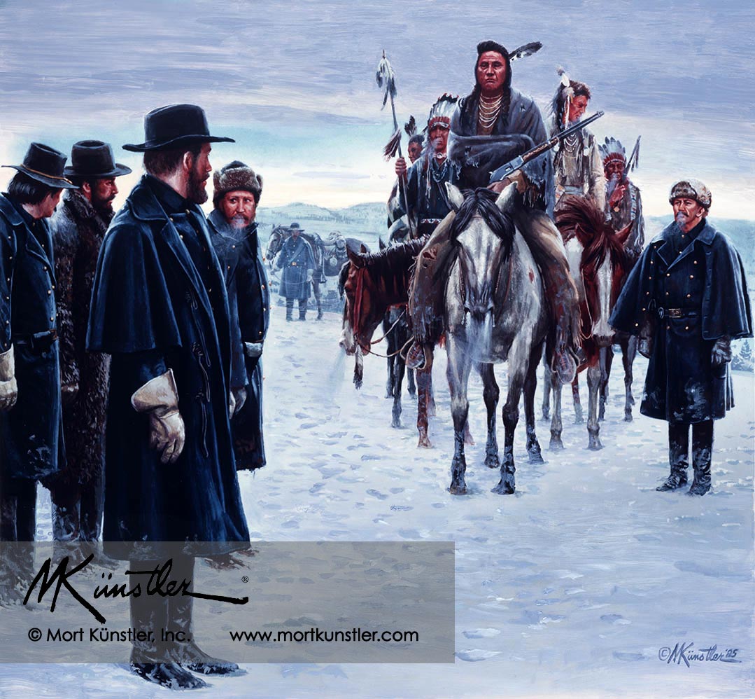 Chief Joseph Surrenders - limited edition print