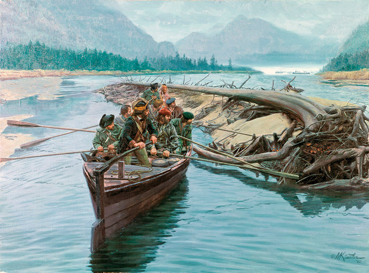 Rogers' Rangers on Lake Champlain - limited edition print
