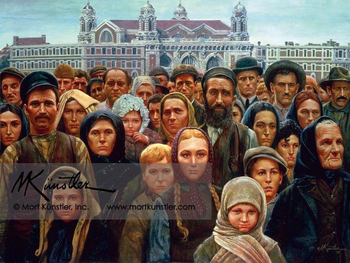 Ellis Island – Freedom – Cotton Fabric Panel