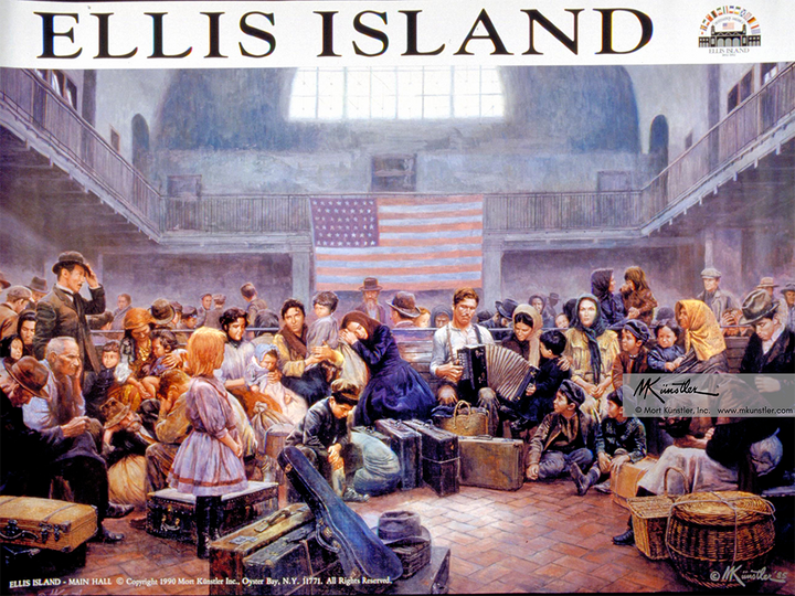 Ellis Island Main Hall – Poster