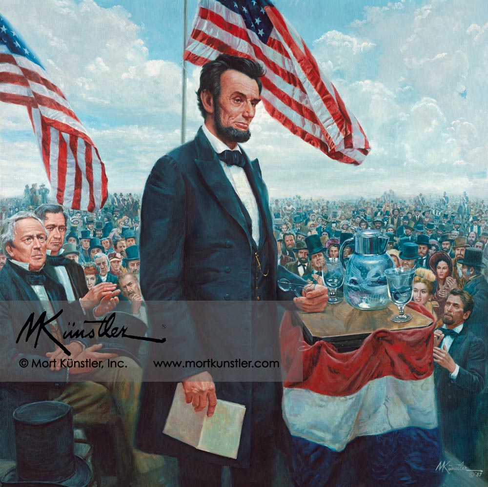 Gettysburg Address, The - Framed Print – The Official Mort Künstler Website