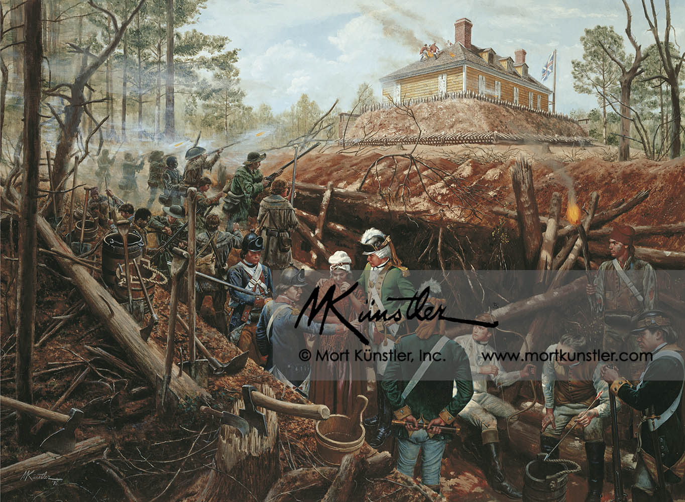 Capture of Fort Motte, The - limited edition print