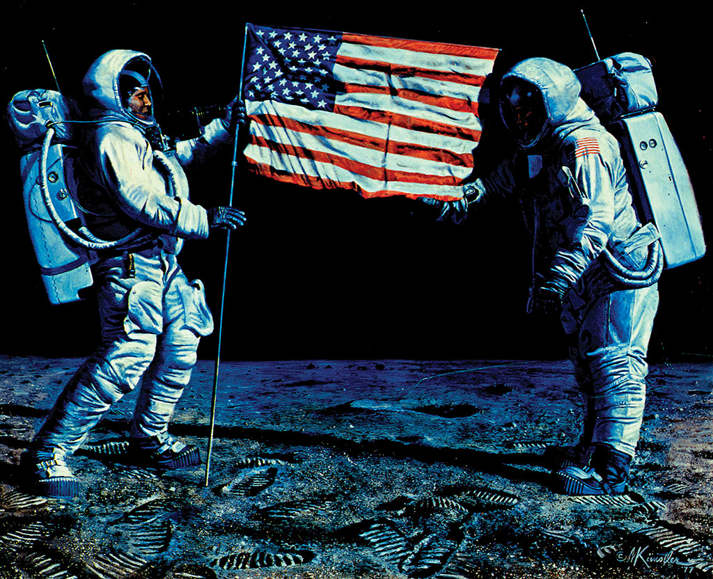 Giant Leap for Mankind – Cotton Fabric Panel