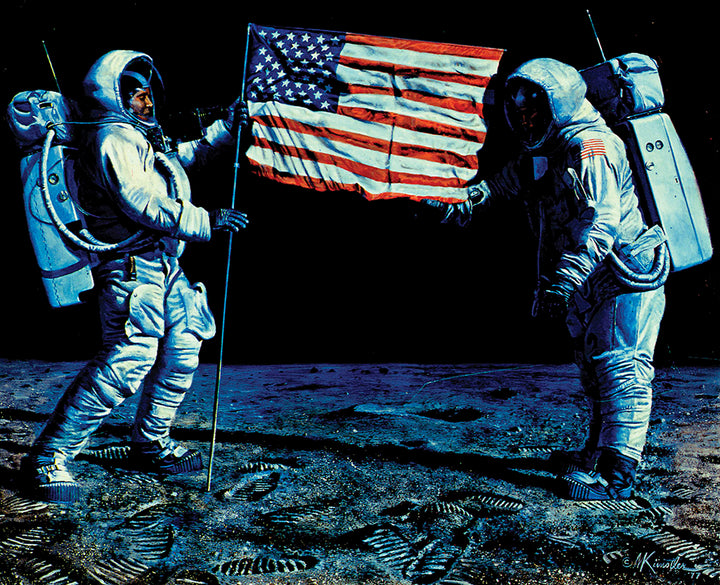 Giant Leap for Mankind – Cotton Fabric Panel