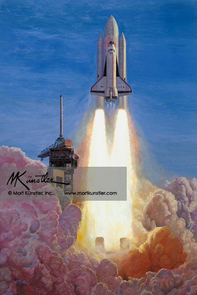 Launch of the Space Shuttle Columbia – limited edition print