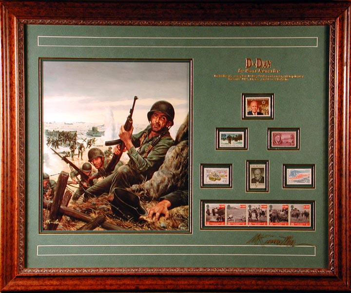 D-Day - Philatelic Framed Print